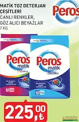 PEROS MATİK TOZ DETERJAN ÇEŞİTLERİ 7 KG PEROS MATİK TOZ DETERJAN ÇEŞİTLERİ 7 KG